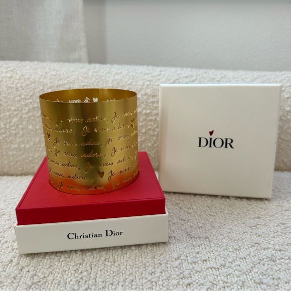 Christian Dior Je Vous Adore Gold Candle Holder - Picture 9 of 10